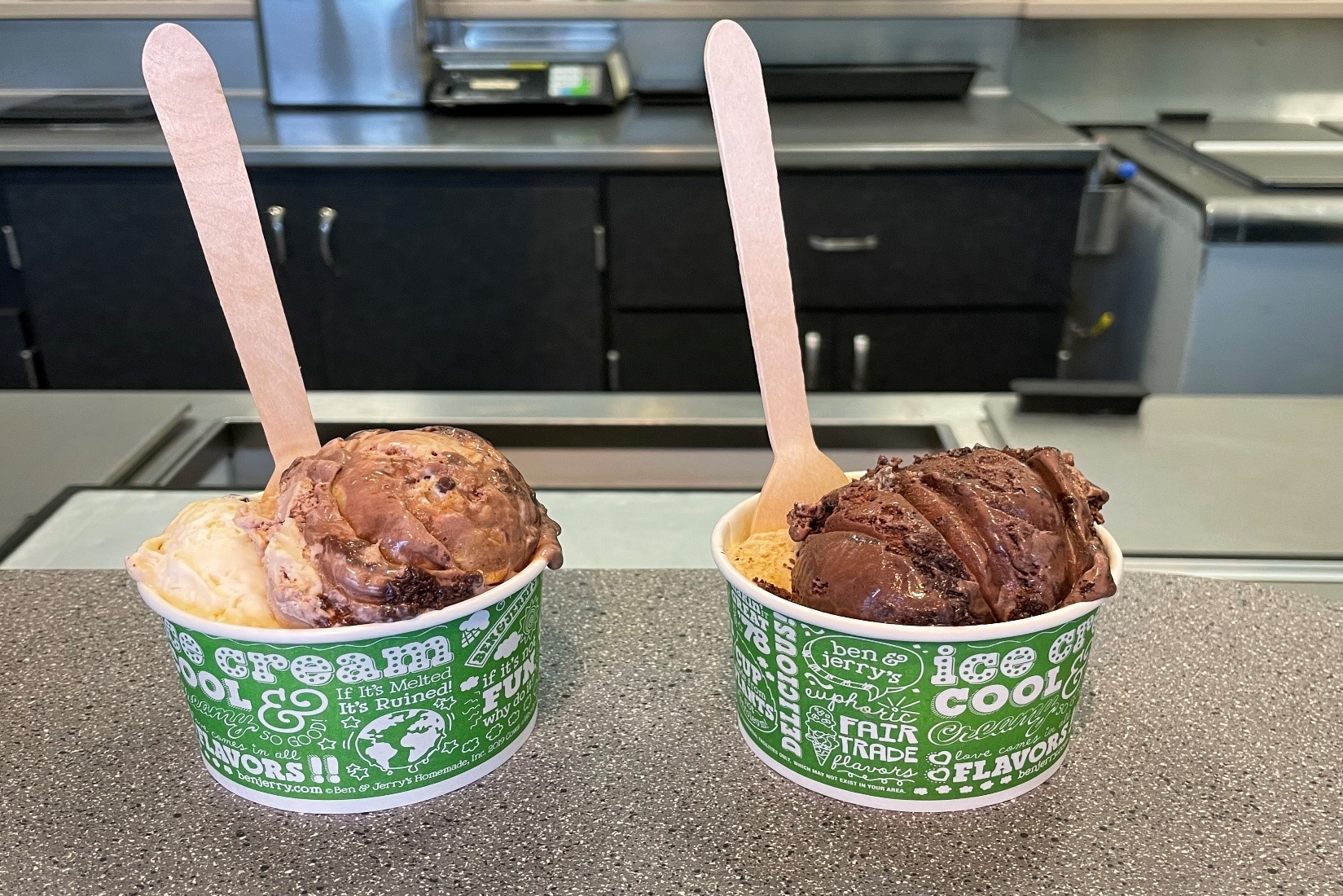 Touring the Ben and Jerry's ice cream factory.